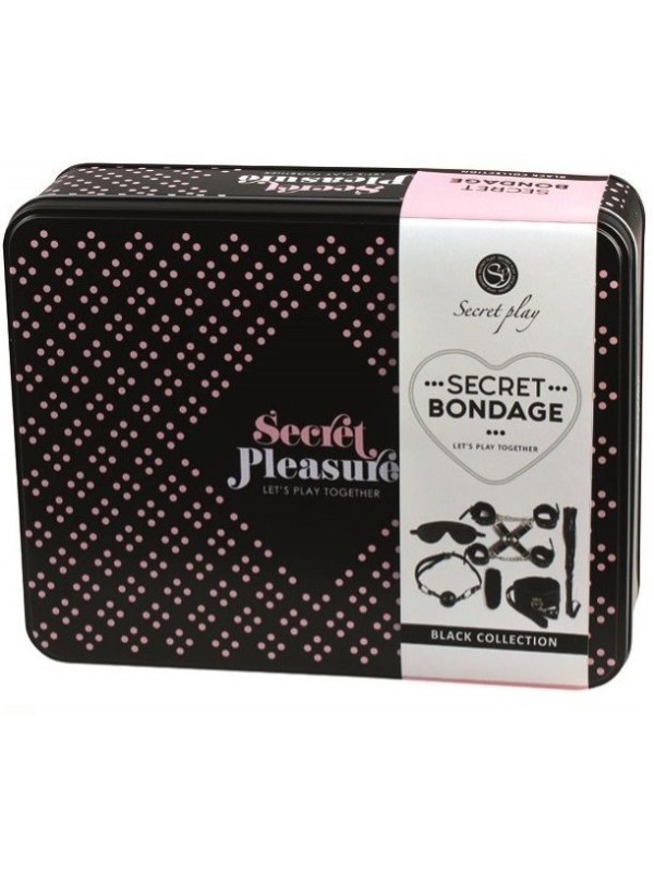 SECRETPLAY - BDSM SET 8 PCS NEGRO