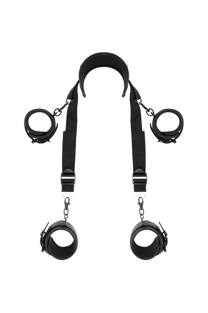 FETISH SUBMISSIVE - POSICIÓN MASTER CON 4 ESPOSAS CON FORRO DE NOPRENO