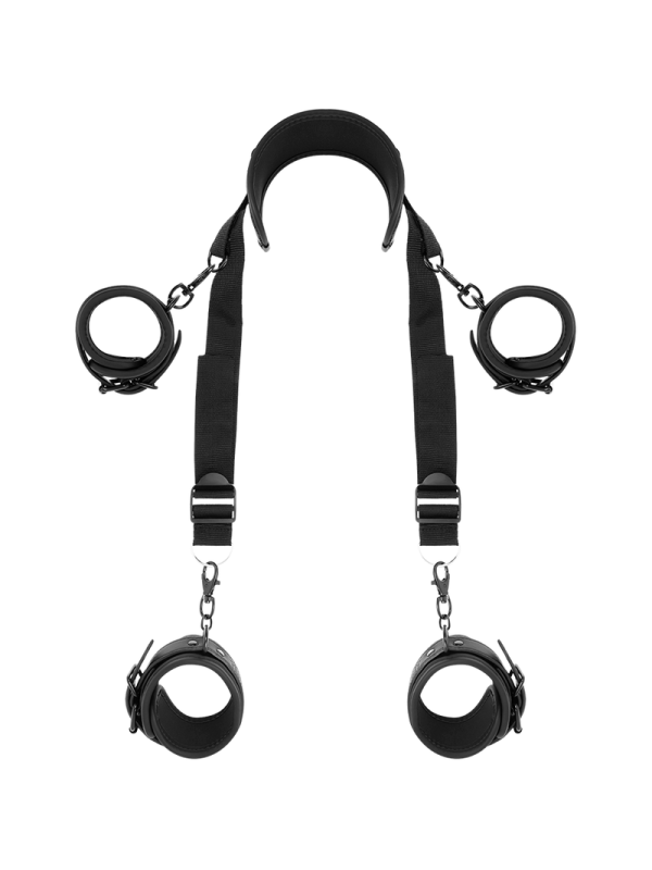 FETISH SUBMISSIVE - POSICIÓN MASTER CON 4 ESPOSAS CON FORRO DE NOPRENO