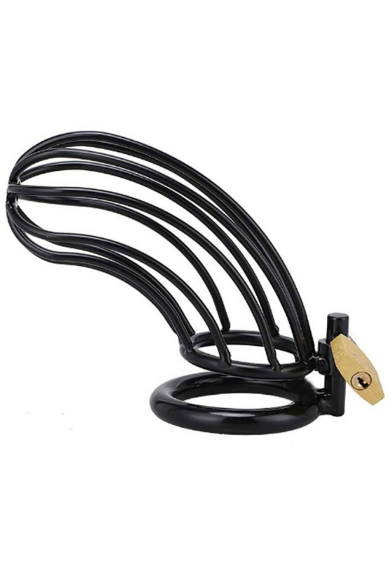 METAL HARD - JAULA ANILLO CASTIDAD BIRD NEGRO