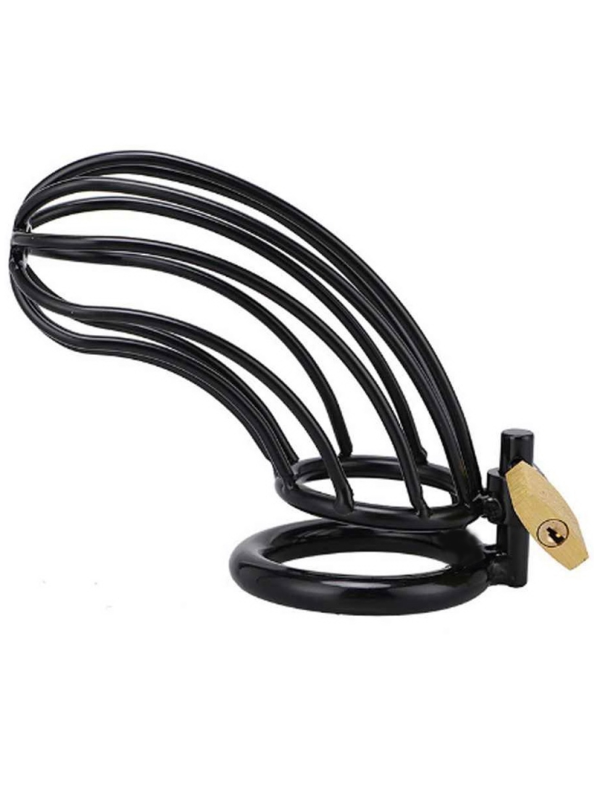 METAL HARD - JAULA ANILLO CASTIDAD BIRD NEGRO