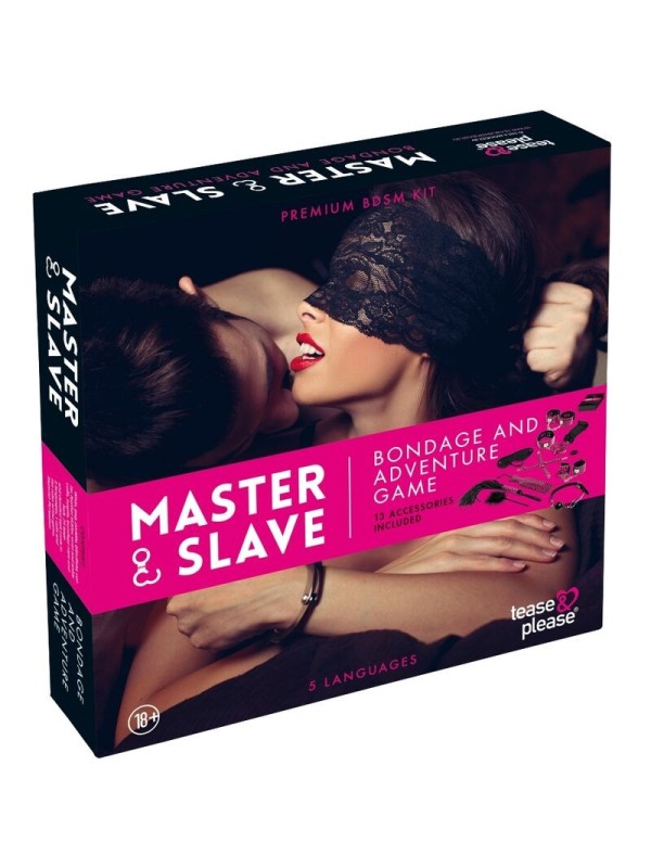 TEASE & PLEASE - JUEGO 13 ACCESORIOS BONDAGE MAGENTA