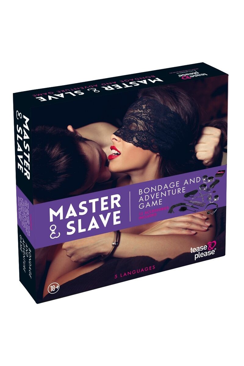 TEASE & PLEASE - JUEGO 13 ACCESORIOS BONDAGE LILA