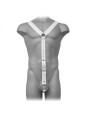 LEATHER BODY - HARNESS MEN BLANCO