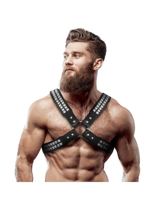 ARNÉS ECOPIEL PECHO CRUZADO CON REMACHES HOMBRE