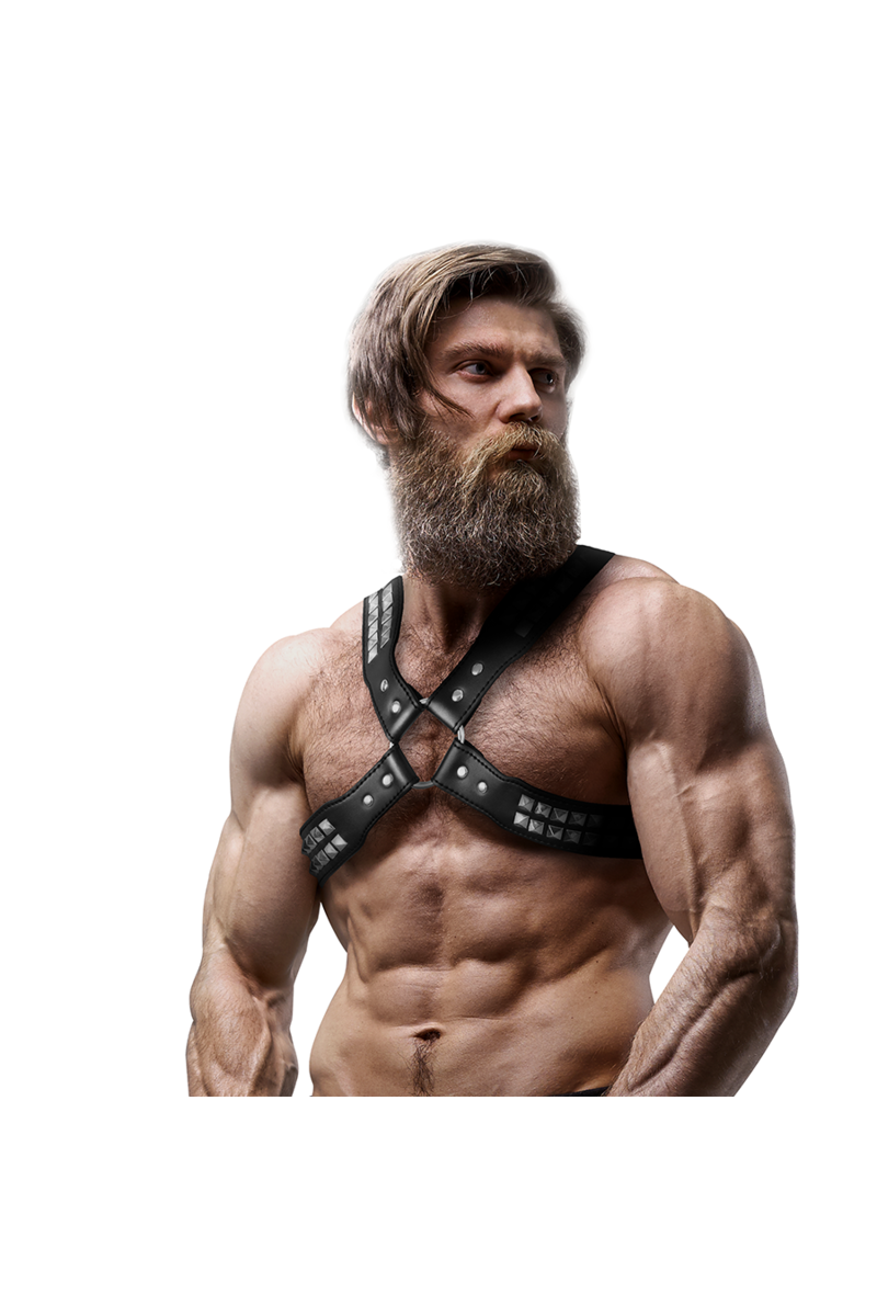 ARNÉS ECOPIEL PECHO CRUZADO CON REMACHES HOMBRE