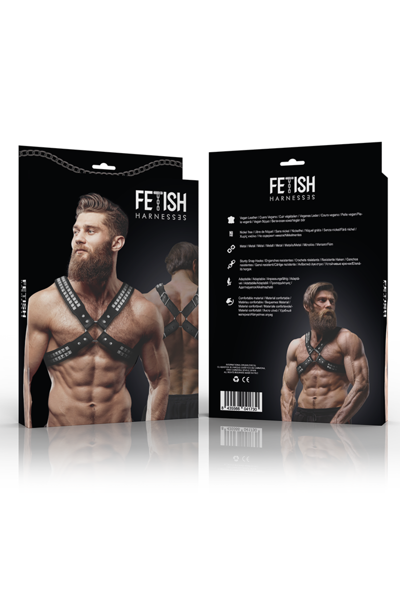 ARNÉS ECOPIEL PECHO CRUZADO CON REMACHES HOMBRE