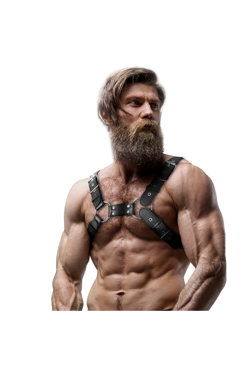 ARNÉS BULLDOG AJUSTABLE ECOPIEL PECHO HOMBRE