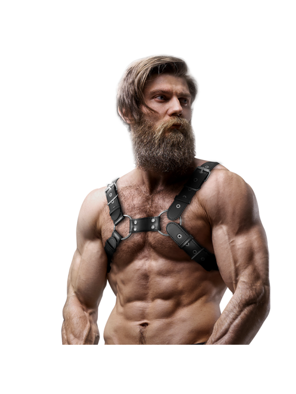 ARNÉS BULLDOG AJUSTABLE ECOPIEL PECHO HOMBRE