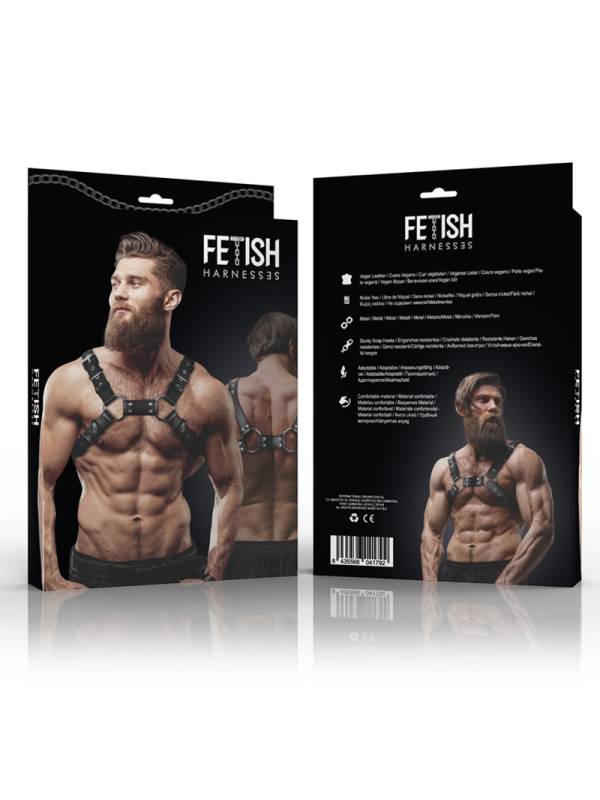 ARNÉS BULLDOG AJUSTABLE ECOPIEL PECHO HOMBRE