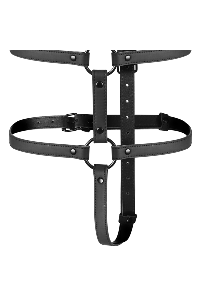 FETISH SUBMISSIVE BONDAGE - ARNÉS AJUSTABLE TORSO Y BRAZOS