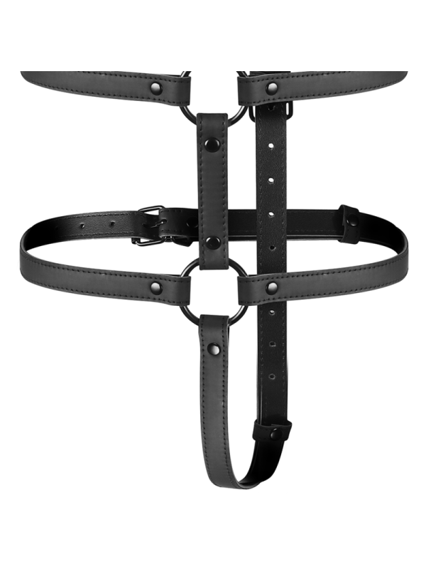 FETISH SUBMISSIVE BONDAGE - ARNÉS AJUSTABLE TORSO Y BRAZOS