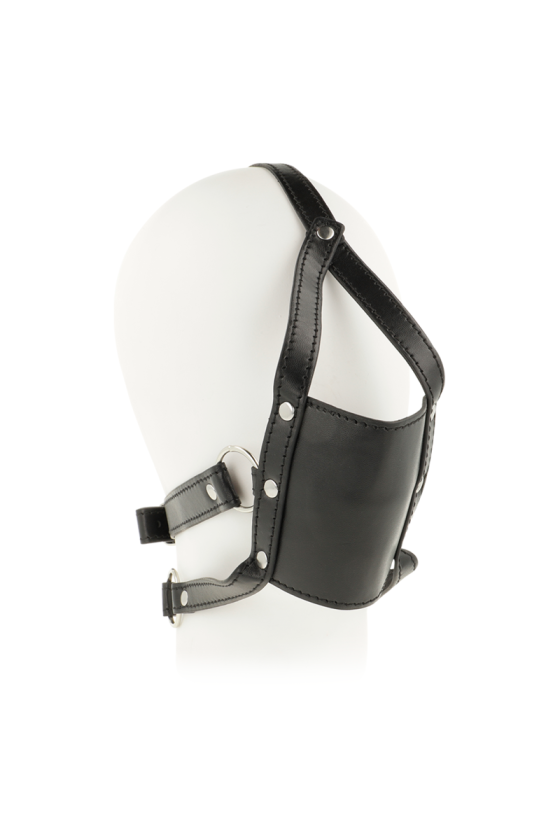 OHMAMA FETISH - ARNÉS DE CABEZA CON CUBIERTA DE BOCA MORDAZA DE BOLA