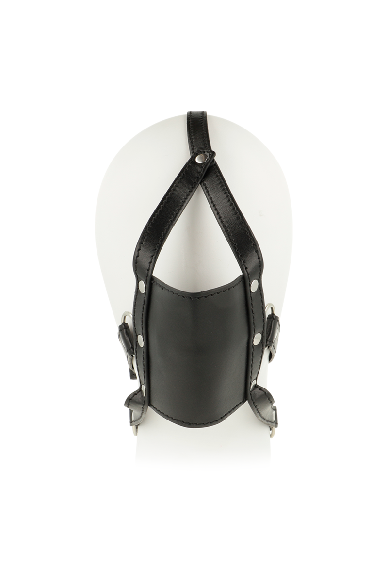 OHMAMA FETISH - ARNÉS DE CABEZA CON CUBIERTA DE BOCA MORDAZA DE BOLA