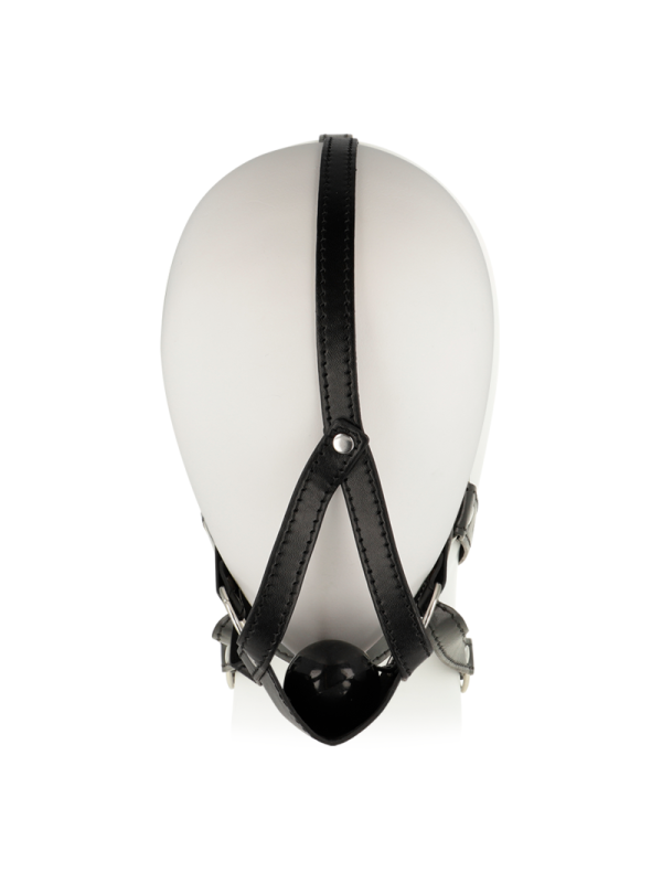 OHMAMA FETISH - ARNÉS DE CABEZA CON CUBIERTA DE BOCA MORDAZA DE BOLA