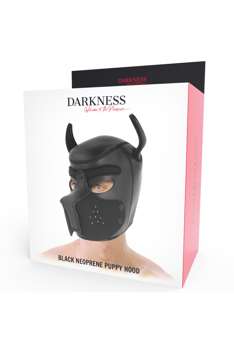DARKNESS - MÁSCARA PERRO DE NEOPRENO CON HOCICO EXTRAÍBLE L