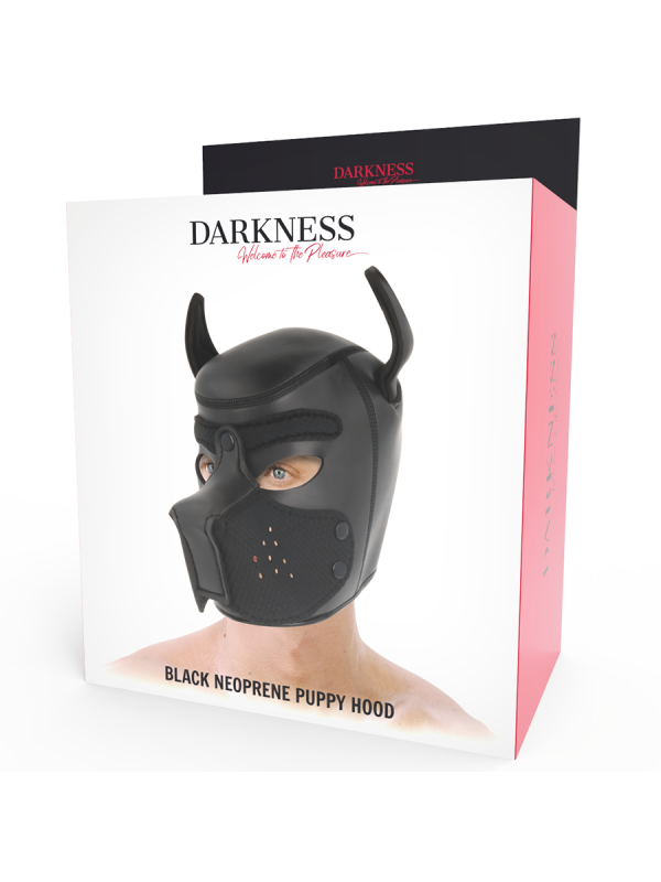 DARKNESS - MÁSCARA PERRO DE NEOPRENO CON HOCICO EXTRAÍBLE L