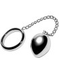 METAL HARD - COCK RING 45MM + CADENA CON BOLA METAL
