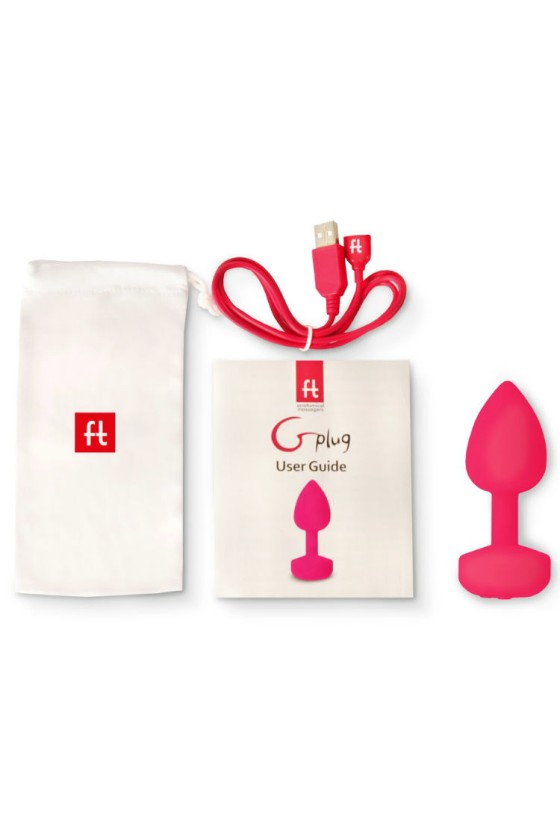 G-VIBE - FUNTOYS GPLUG ANAL VIBRADOR RECARGABLE XL AZUL  3.9CM