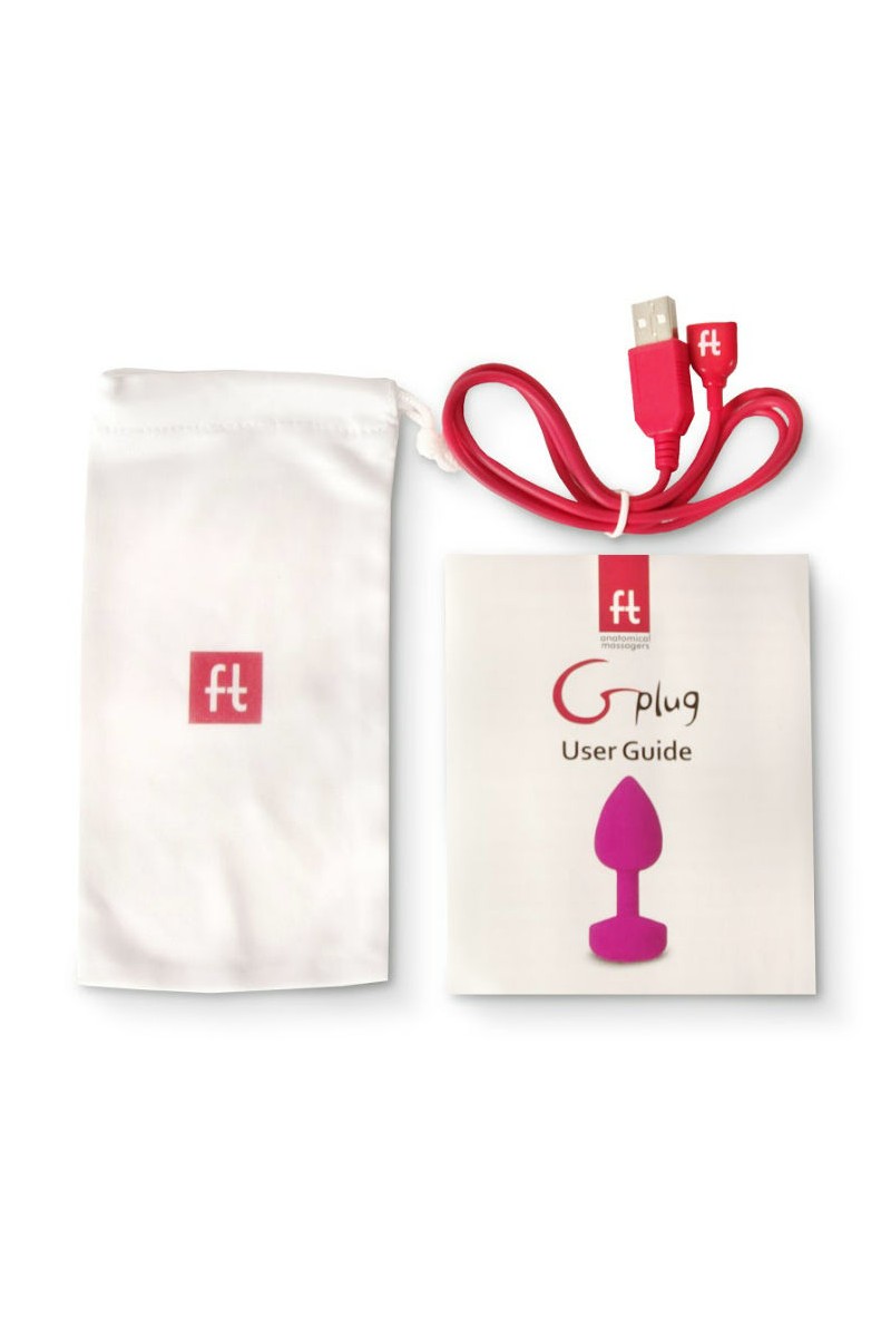 G-VIBE - FUNTOYS GPLUG ANAL VIBRADOR RECARGABLE XL AZUL  3.9CM