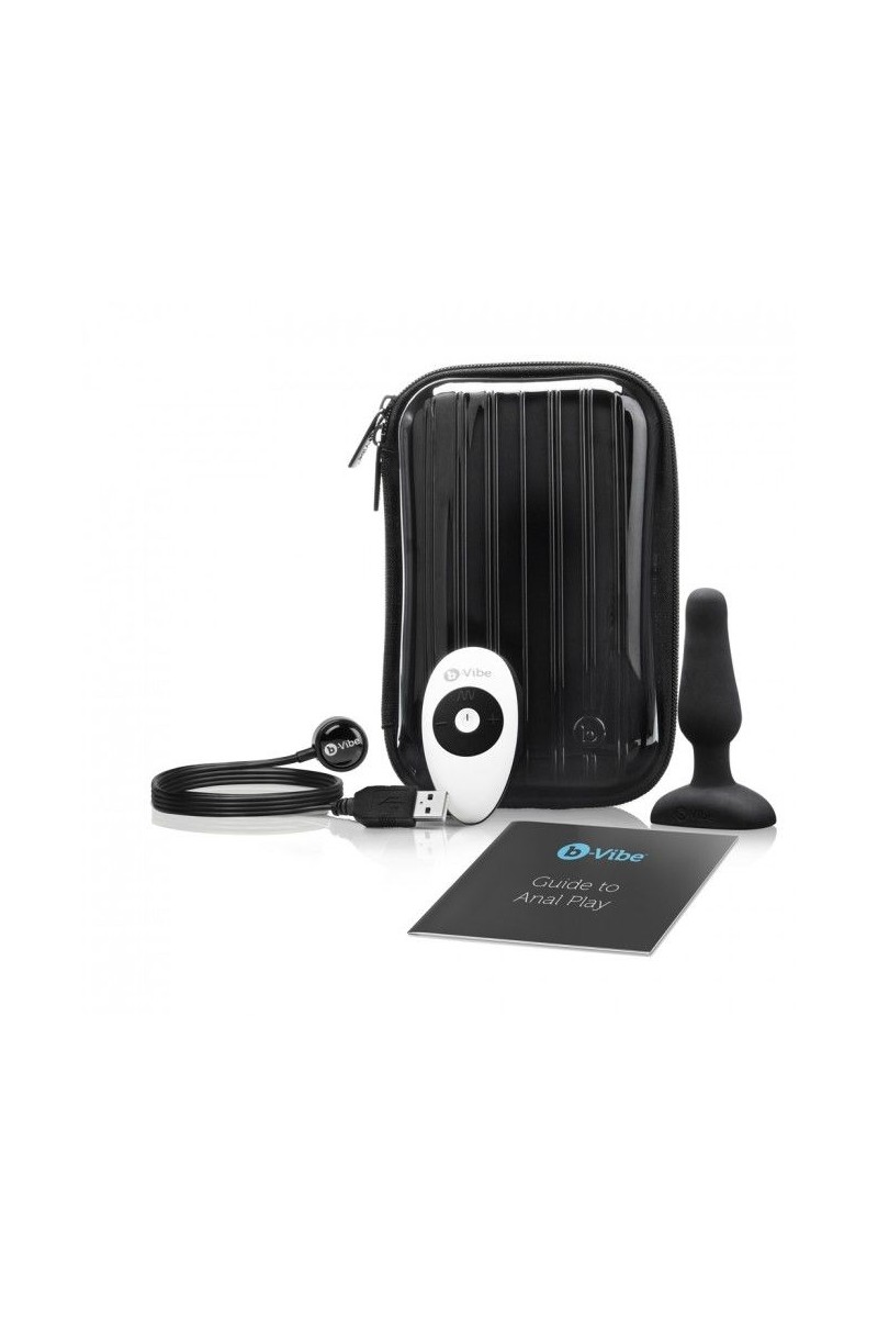 B-VIBE - NOVICE CONTROL REMOTO ANAL PLUG NEGRO