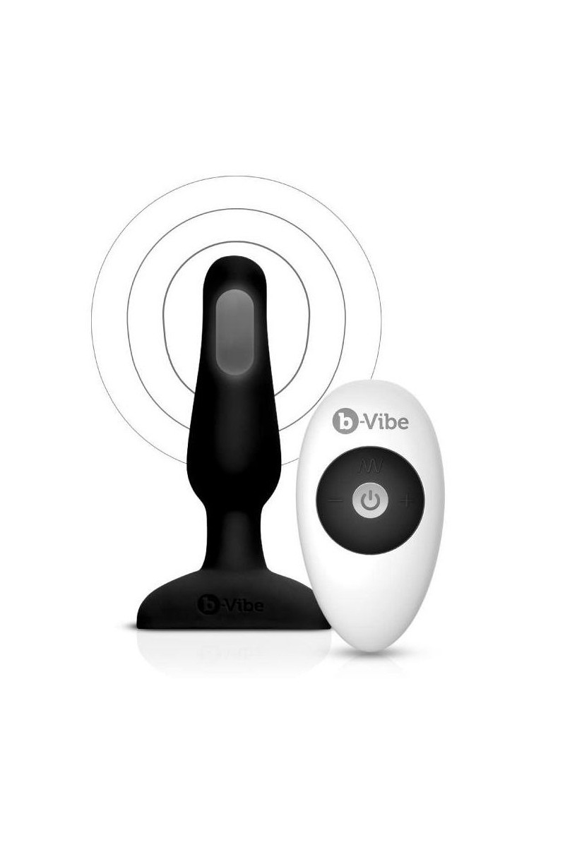 B-VIBE - NOVICE CONTROL REMOTO ANAL PLUG NEGRO