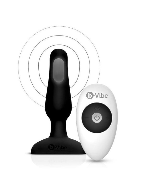 B-VIBE - NOVICE CONTROL REMOTO ANAL PLUG NEGRO