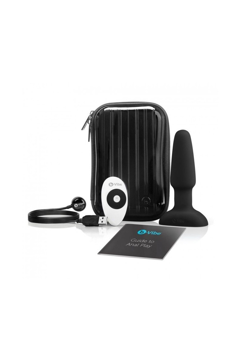 B-VIBE - RIMMING CONTROL REMOTO ANAL PLUG 2 NEGRO
