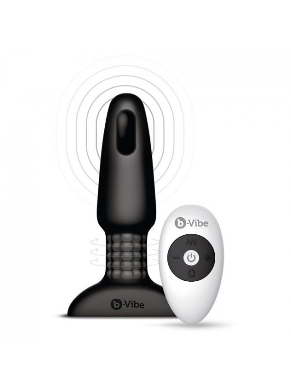 B-VIBE - RIMMING CONTROL REMOTO ANAL PLUG 2 NEGRO