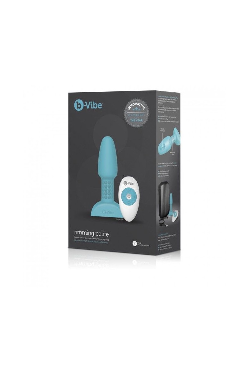 B-VIBE - RIMMING CONTROL REMOTO ANAL PLUG PETITE TEAL