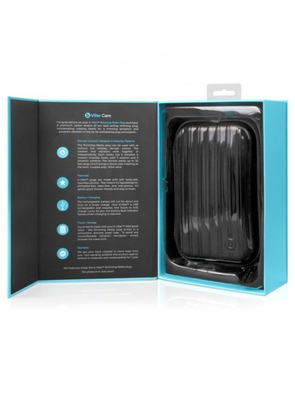 B-VIBE - RIMMING CONTROL REMOTO ANAL PLUG PETITE TEAL