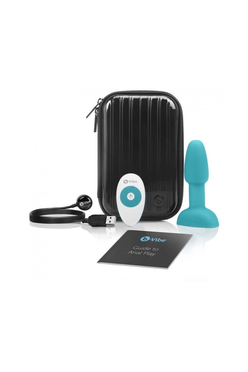 B-VIBE - RIMMING CONTROL REMOTO ANAL PLUG PETITE TEAL