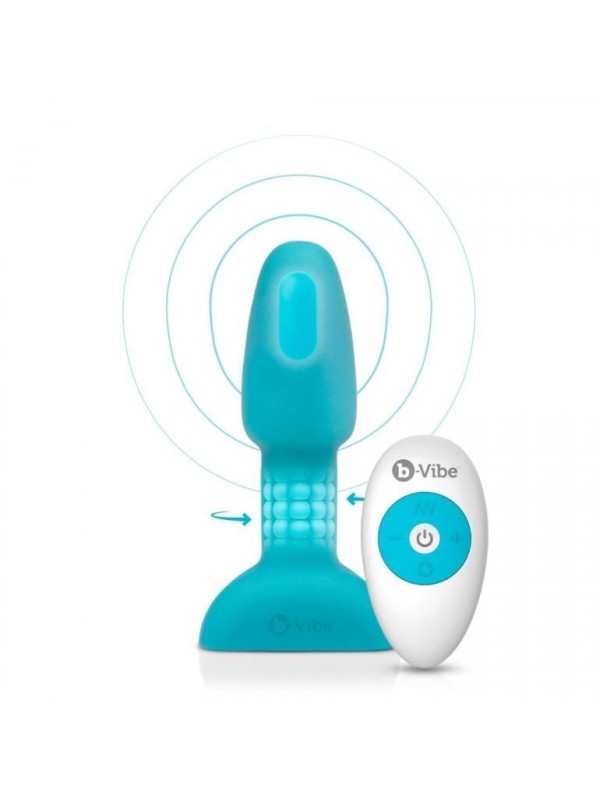 B-VIBE - RIMMING CONTROL REMOTO ANAL PLUG PETITE TEAL