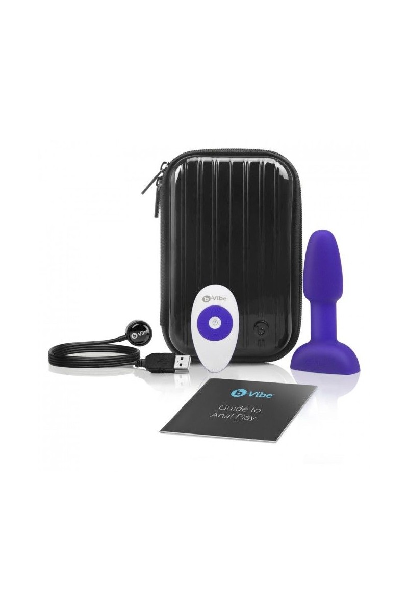B-VIBE - RIMMING CONTROL REMOTO ANAL PLUG PETITE LILA