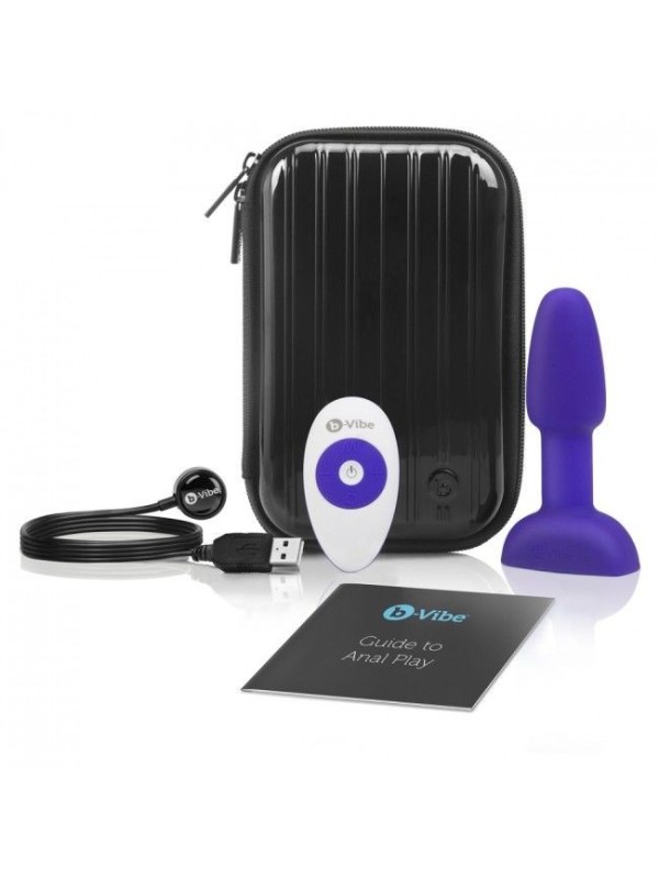 B-VIBE - RIMMING CONTROL REMOTO ANAL PLUG PETITE LILA