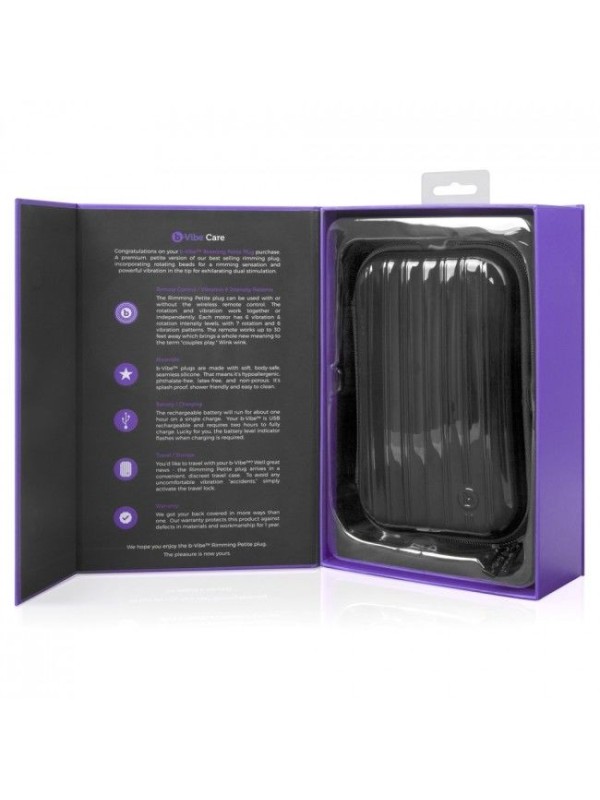 B-VIBE - RIMMING CONTROL REMOTO ANAL PLUG PETITE LILA