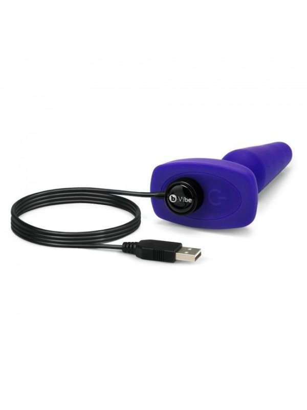 B-VIBE - TRIO CONTROL REMOTO PLUG ANAL LILA