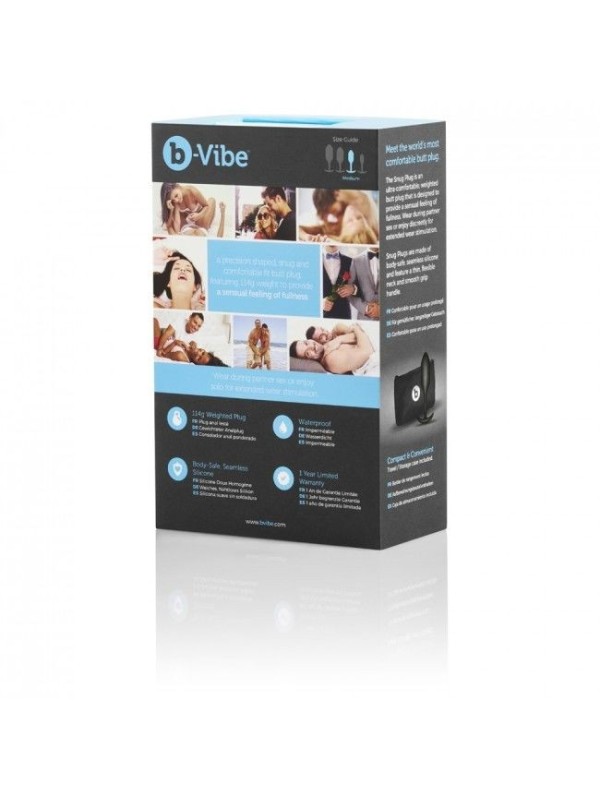 B-VIBE - SNUG PLUG ANAL 2 NEGRO