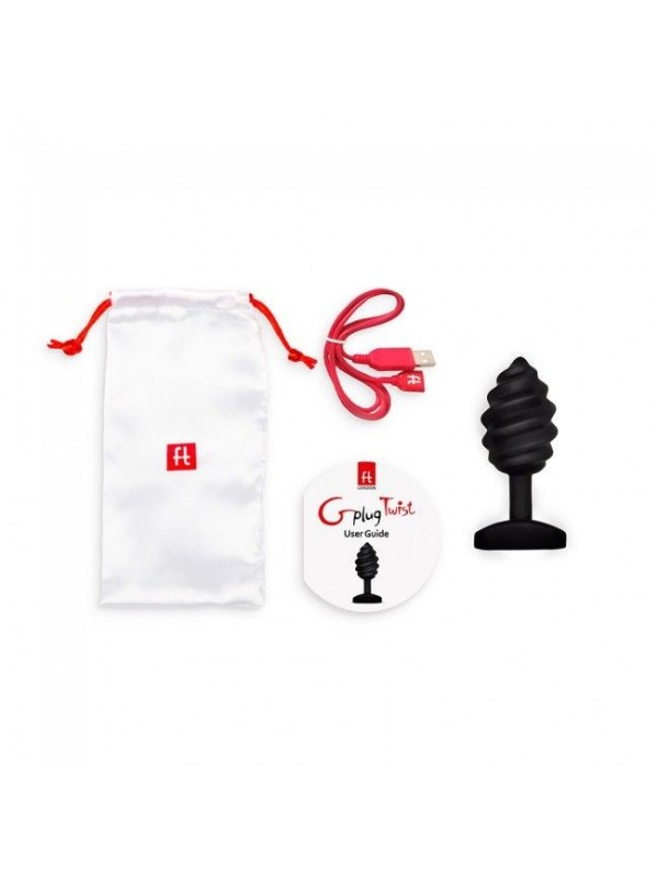 G-VIBE - GPLUG TWIST CON VIBRACIÓN NEGRO