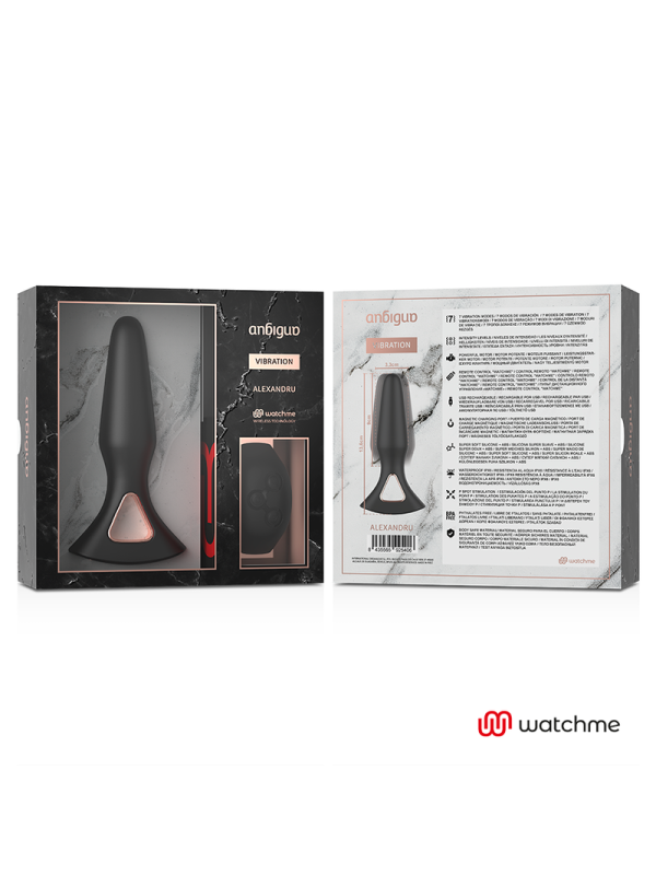 ANBIGUO - WATCHME CONTROL REMOTO VIBRADOR PLUG ANAL ALEXANDRU
