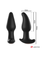ANBIGUO - WATCHME  REMOTO PLUG ANAL VIBRADOR  ROTACIÓN PERLAS AMADEUS