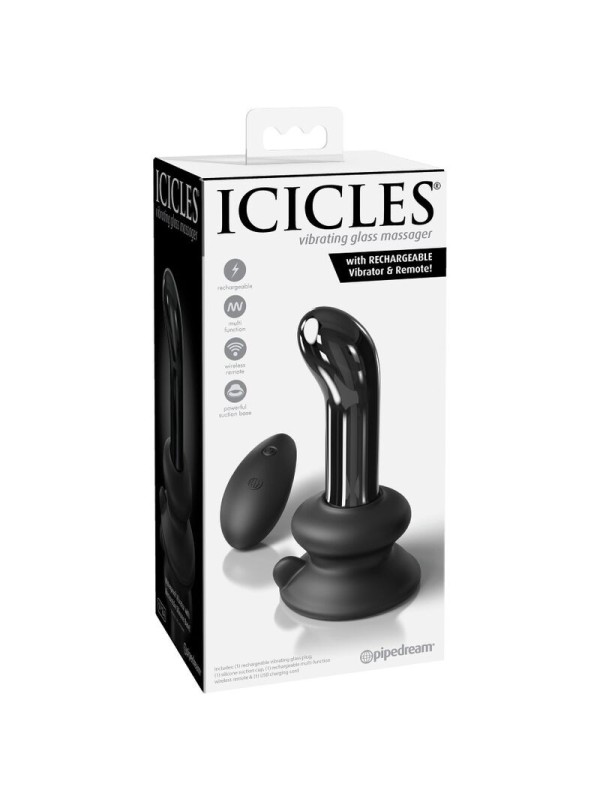 ICICLES - N. 84 REMOTE CONTROL HAND BLOWN GLASS PLUG