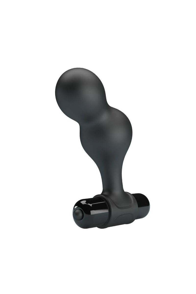 MR PLAY - PLUG ANAL VIBRADOR DE SILICONA NEGRO