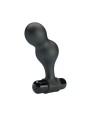 MR PLAY - PLUG ANAL VIBRADOR DE SILICONA NEGRO