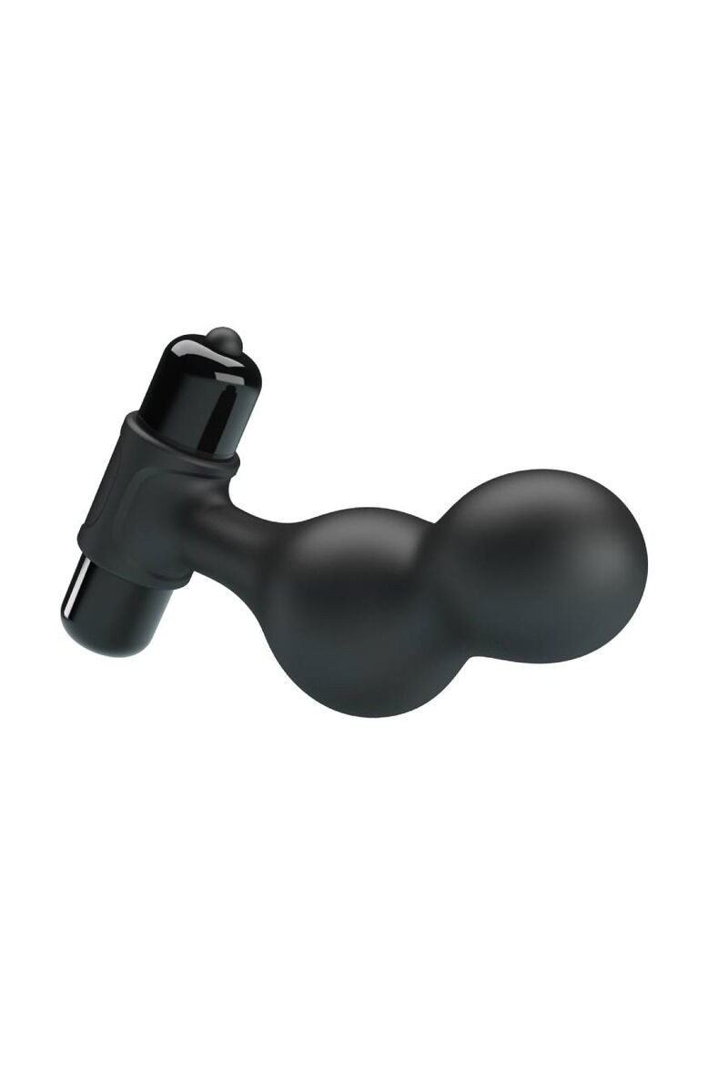 MR PLAY - PLUG ANAL VIBRADOR DE SILICONA NEGRO