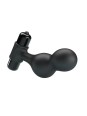 MR PLAY - PLUG ANAL VIBRADOR DE SILICONA NEGRO