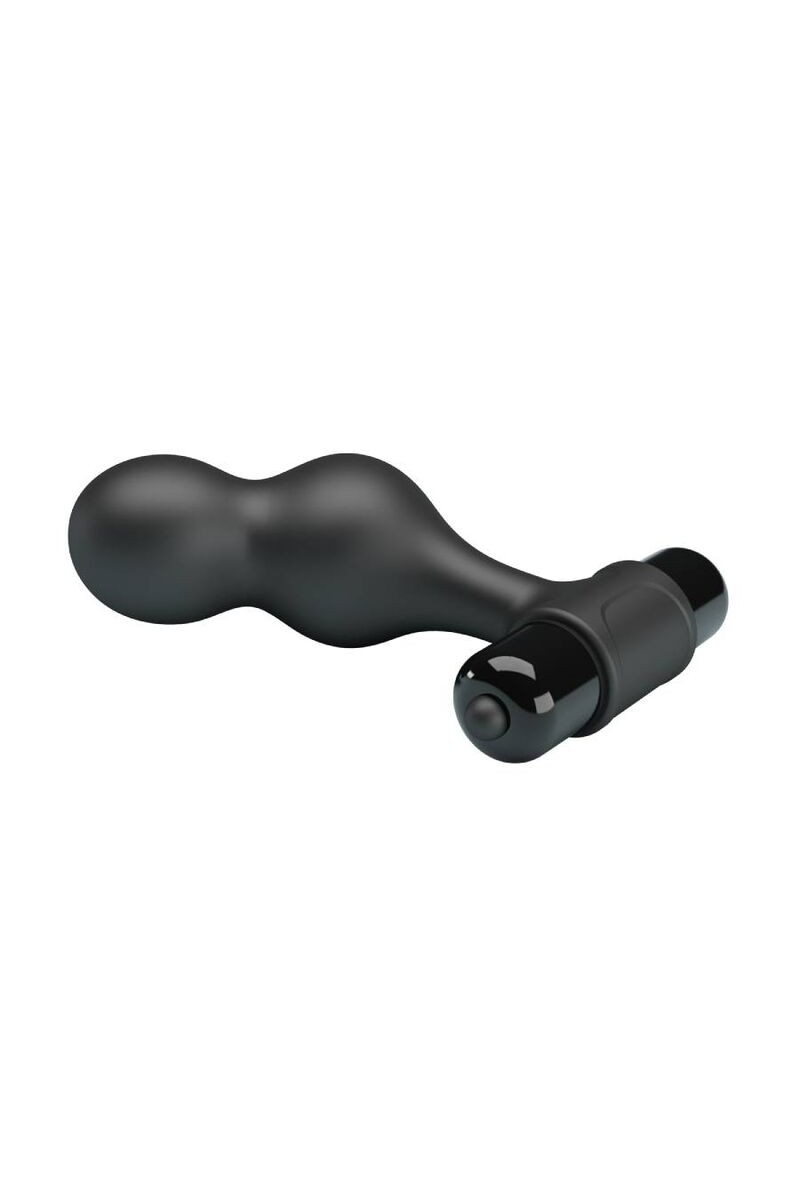 MR PLAY - PLUG ANAL VIBRADOR DE SILICONA NEGRO