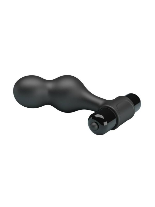 MR PLAY - PLUG ANAL VIBRADOR DE SILICONA NEGRO