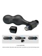MR PLAY - PLUG ANAL VIBRADOR DE SILICONA NEGRO