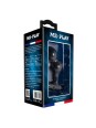 MR PLAY - PLUG ANAL VIBRADOR DE SILICONA NEGRO